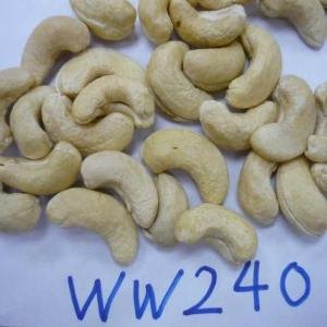 Amandes de cajou décortiquées WW240 — qualité export